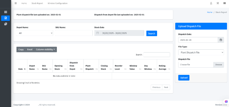 Data Analytics & Report Generation for Stock Maintenance